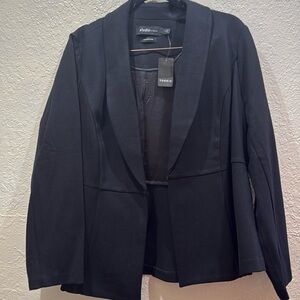 Torrid Black Ponte Peplum Blazer NWT Size 2 Plus Size Stylish Workwear